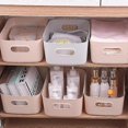 thumbnail image 5 of Plastic Storage Basket with Handles, Small Lightweight Storage Box Organizer for Bathroom, Kitchen, Nursery, 5 of 5