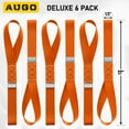 thumbnail image 7 of AUGO Heavy Duty Soft Loops –Pack of 6-1.5” x 17” Tie Down Anchor Straps for Use w/Ratchet Strap Hooks – 3000Lb Load Capacity & 10,000Lb Break Strength – Great for Motorcycle, Bike, Roof Rack, Etc., 7 of 7
