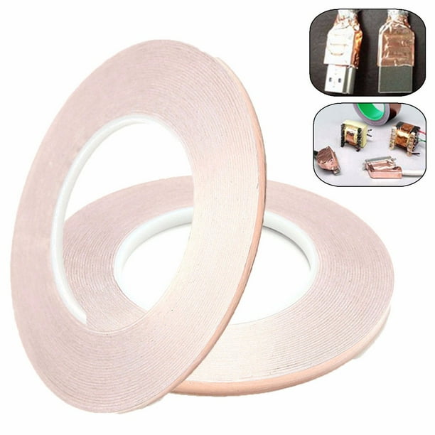 3/6mm x 50m Conductive Tape Copper Foil Tape Self Adhesive For