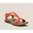 thumbnail image 5 of Sandalias de gran tamaño para mujer, sandalias de playa informales con velcro planas de estilo europeo y americano para verano, 5 of 5