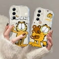 thumbnail image 2 of Cartoon The Garfields Shows 3D Wave Phone Case For Samsung Galaxy S24 S23 S21 S20 FE Plus Ultra 4G 5G Soft Silicone Back Cover, 2 of 7