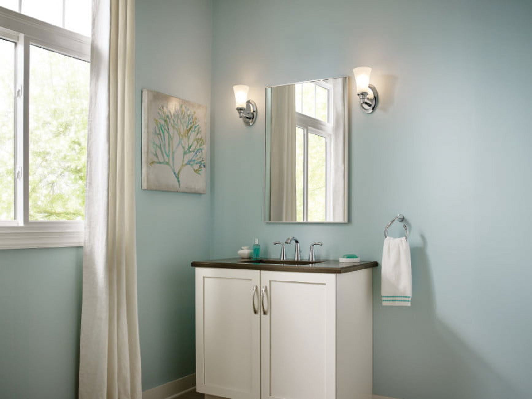 Moen Glyde Brushed Nickel Two-Handle Bathroom Faucet