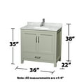thumbnail image 2 of Wyndham Collection Wcs141436sunsmxx Sheffield 36" Free Standing Single Basin Vanity Set -, 2 of 7