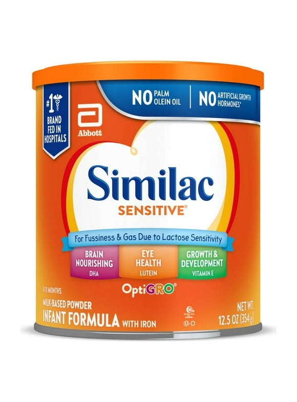Similac for Sensitive Tummies Baby Formula (Sensitive, Soy, Spitup