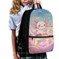 thumbnail image 3 of Uourmeti Rainbow Salamander Pattern Smooth Zipper Bookbag, 17 Inch Durable Polyester Travel Backpack High Quality School Backpack for Adults, 3 of 6