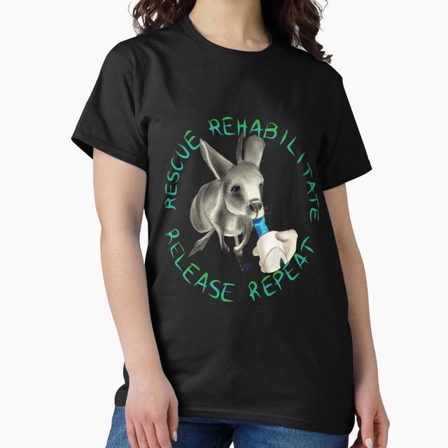 T-Shirt Unisexe Baby Kangaroo Rescue Wildlife Conservation Animal Support Design C02013, jusqu'à la Taille 5TG