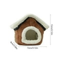 thumbnail image 3 of Luoshdecor Warm Bird Nest,Hand Weave Plush Bird Breeding Bed Parrot Snuggle Hut Conure House for Parakeet, Conure, Budgie, Cockatiel, Lovebird, 3 of 6