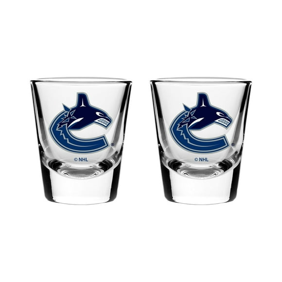 The Sports Vault 2PK Shot Glass Set Vancouver Canucks