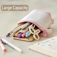 thumbnail image 4 of Retractable Pencil Case Stand Up Pencil Case Pencil Pouch Phone Holder Pens Case Standing Pen Pouch Bag Pencil Case Large Capacity Pencil Case Canvas Pencil Case,Yellow, 4 of 4