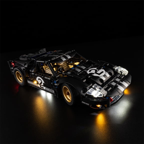QC Ltbrcik Led Light Kit Lighting Set For Lego 42223 1966 Ford GT40 MKII Race Car Building Blocks Without Lego Set