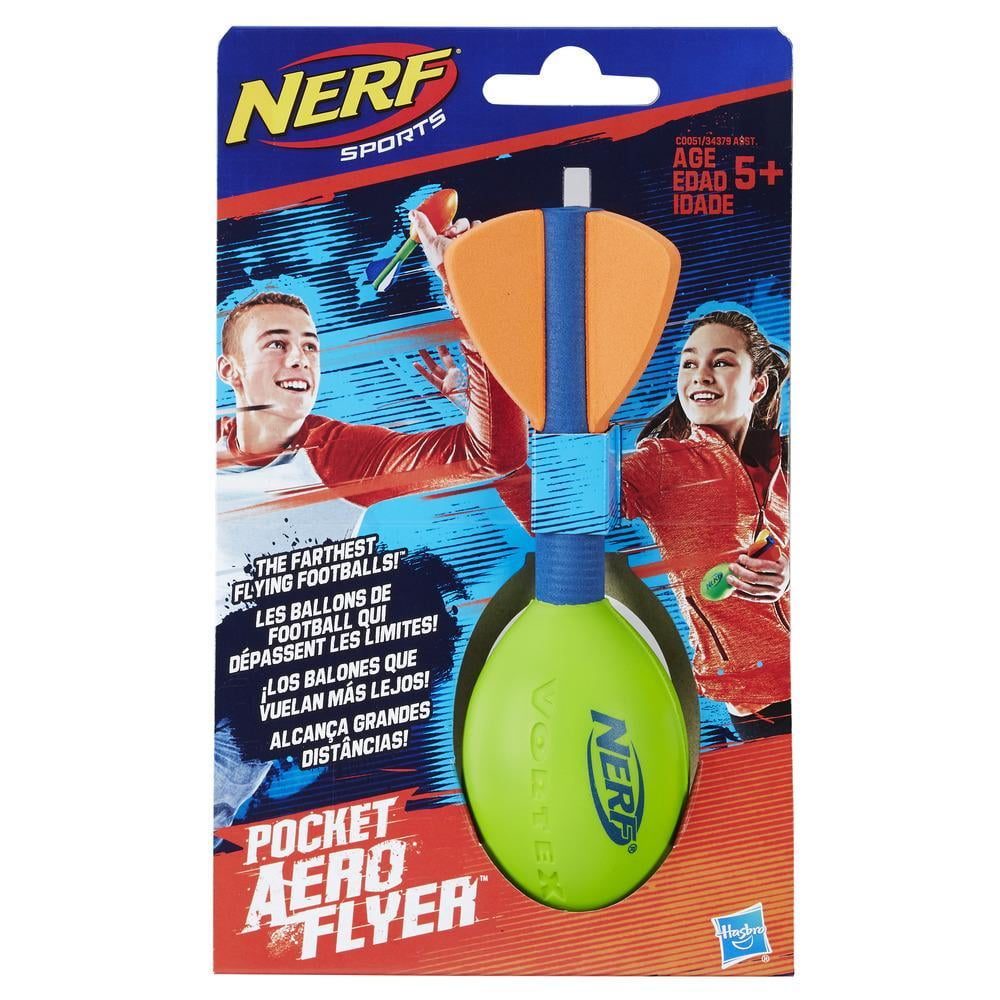 New Nerf Sports Pocket Size Aero Flyer Football Green Ships In Bubble Mailer 