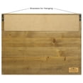thumbnail image 5 of Excello Global Products Barndoor Mail Holder with Chalkboard, Key Hooks, and Mail Slot (Rustic Brown) - EGP-HD-0447-A, 5 of 5