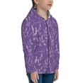 thumbnail image 5 of Pofeuu Lavender Flowers Print Teenage Zipper Hoodie Sweatshirts Hooded Casual Jackets With Pocket For Boys Girls-Small, 5 of 6