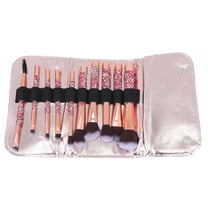 HEATSHAKING Brushes Makeup 1 Set Rhinestone Pink 18x0.3937x4.72in For Travel Use