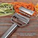 thumbnail image 4 of Stainless Steel Multi-function Vegetable Peeler, Julienne Cutter Slicer Scraper Potato Peelers Fruit Peeler - J, 4 of 5