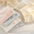 thumbnail image 4 of Aellinatey Cotton Knickers for Teens Women Ruffle Edge Panties with Cute Floral Jacquard, 4 of 20