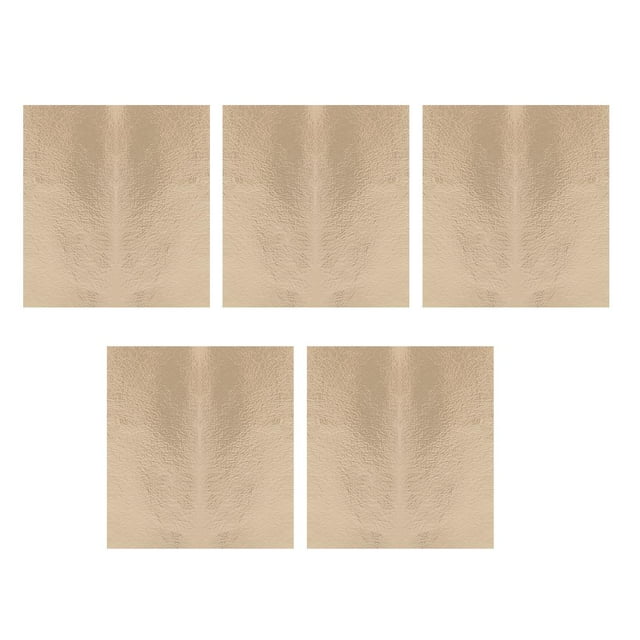 5 piezas Hojas de papel de aluminio dorado ptead manualidades doradas DIY Champagne oro 9x9cm Zulema Hojas de imitación de pan de oro