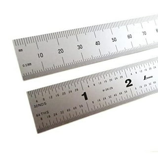 NeosKon H101-E 600 mm Rigid Zero Glare Metric Machinist Ruler/Rule Scale  .5 mm & mm 