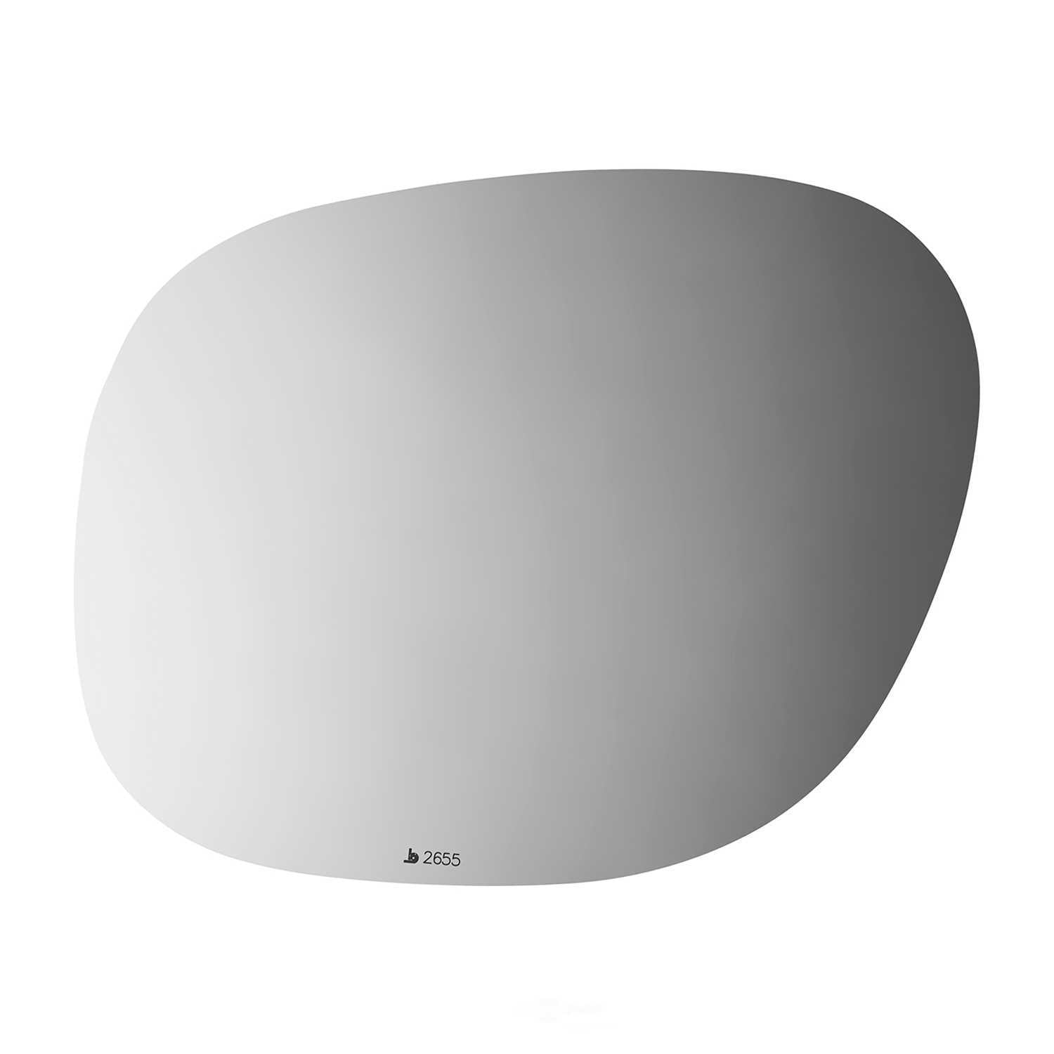 Burco Side View Mirror Replacement Glass - Clear Glass - 2655