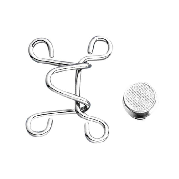Fiudx Hebilla de Cintura, Botón a Presión Ajustable, Hebilla Metálica Duradera Sin Tachuelas, Cierre Elástico para Ropa, Ideal para Pantalones y Faldas, Ajuste Unisex para Adultos y Adolescentes, Dis