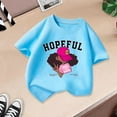 thumbnail image 2 of MEZZALL Kid Girls Cute Graphic T-Shirt Round Neck Short Sleeve Tee Summer Casual Tshirts Tops, Blue, 11-12 Years, 2 of 3