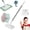 1mop+5cloth, variant on Snap Mini Mop, Snap Mop, Zero Touch Mini Mo-p, Disposable Sweeper Dust Mo-p, Wet and Dry Sweeper Mops, with 40 Inch Locking Head & Sweeping Cloths, for Multi-Surface