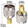 thumbnail image 5 of SMA to N Coax Connector N Type Male to SMA Male Antenna Adapter RF Coaxial CB Radio Antenna Converter for WiFi Antenna Broadcast Radio Pack of 2, 5 of 5