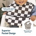 thumbnail image 4 of Babero para bebé Tiny Twinkle, a prueba de suciedad, impermeable, paquete de 3 unidades, 4 of 9