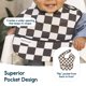 thumbnail image 4 of Babero para bebé Tiny Twinkle, a prueba de suciedad, impermeable, paquete de 3 unidades, 4 of 9