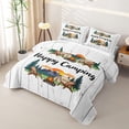 thumbnail image 3 of Erosebridal Happy Camping Twin Quilt Set For Camper Lover,Old Bran Door Twin Coverlet Set For Kids,2pcs, 3 of 7