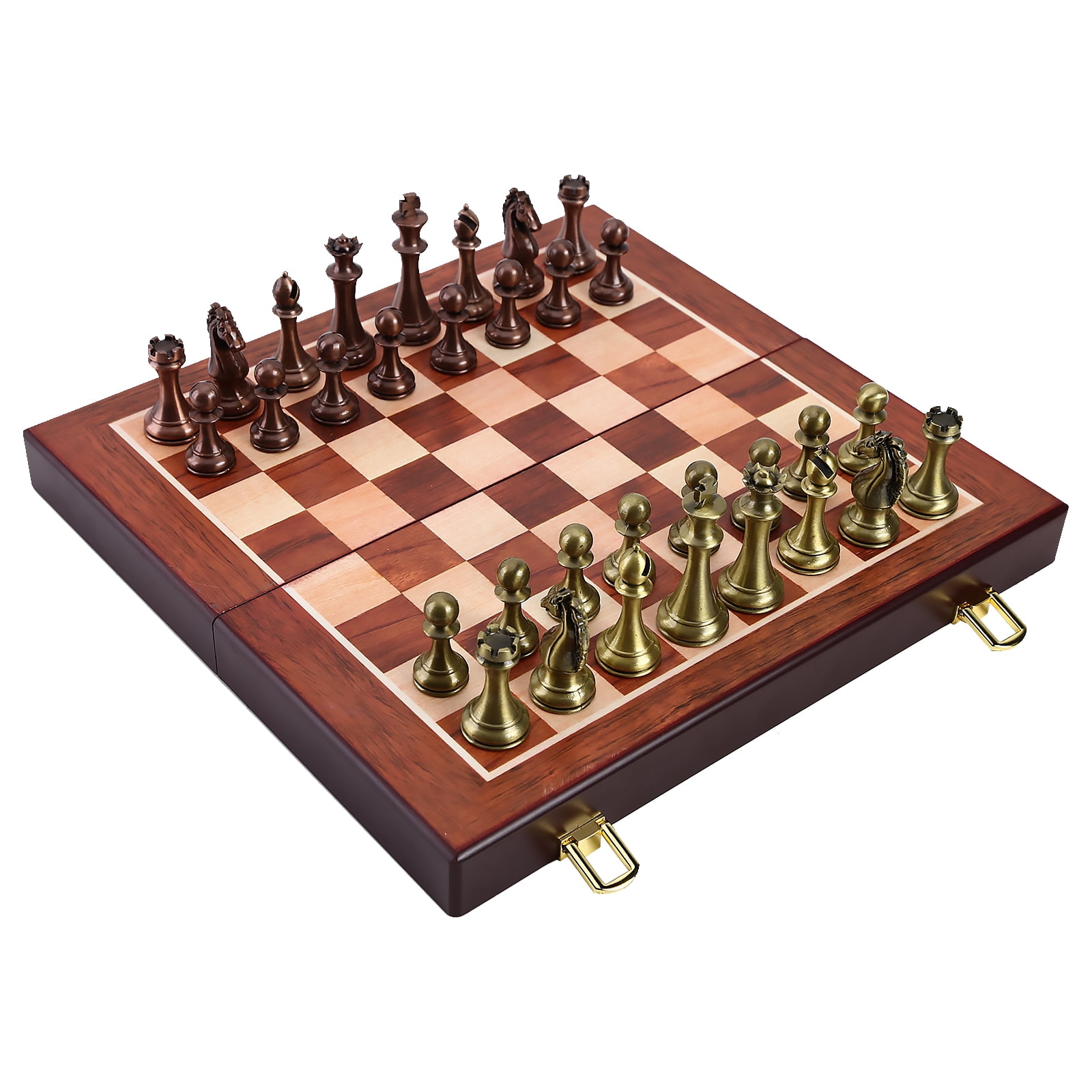 Details about   Chess Board Metal Brass Handmade Premium Large Chess Board Set Wooden with Brass 