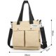 thumbnail image 3 of Bolsas de lona Bolsas de compras reutilizables simples informales para estudiantes Bolsas de mensajero bordadas de alta calidad Bolsas de diseñador de un solo hombro Adepaton 2031572-2, 3 of 3