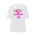 thumbnail image 3 of HongQid Cancer Shirt for Women Breast Cancer T-Shirt Shirts Pink Shirt Ribbon Short Sleeve Tee Tops, 3 of 7