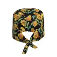 thumbnail image 2 of Kdxio Sunflowers And Bird Pattern Turban Hat for Women Men Comfortable Adjustable Cleaning Working Cap with Sweatband, 2 of 8