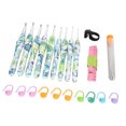 thumbnail image 1 of Crochet Hook Kit, Ergonomic Handle Crochet Hooks  for Home Decoration, 1 of 7