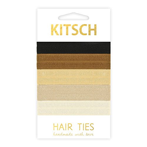 Kitsch 5 Piece Hair Ties Set, Knotted Elastic Hair Ties for Women