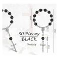 thumbnail image 3 of 30pcs Baptism Favors Black Mini Rosary First Communion Favors Catholic Baptism Rosary For Gift Banmo, 3 of 4