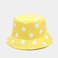 thumbnail image 1 of Chapeau Bob Réversible Unisexe Imprimé Double Face, Jaune, 1 of 6