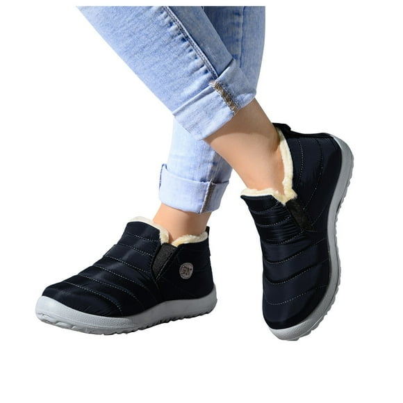 2025 Men Snow Flat Winter Mens Snow Boots Size 12 Removable Liner Warm Velvet Boots Water Mens Snow Boots Wide Size 11 Short Men's Boots