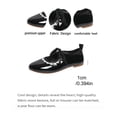 thumbnail image 4 of Bkhluea Women Patent Lace-Up Ballet Flats Comfortable Footwear For Office Work Party Daily Casual Outdoor Activities, 4 of 7