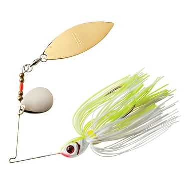 BOOYAH Blade Tandem Spinnerbait White Chartreuse 3/8 oz.