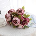 thumbnail image 6 of Real Touch Peony Artificial Flowers, Fake Silk Peony Bouquet for Wedding Centerpiece, Living Room, Home Table, Office, Party Decoration, 6 of 8