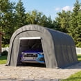 thumbnail image 3 of MOALCOFER 10'x20' Heavy-Duty Carport with Weatherproof Cover & Steel Frame,Portable Car Canopy for Multi-Purpose Storage, 3 of 6