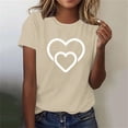 thumbnail image 2 of Summer Fashion For Women 2026 Trendy Womens Petite Tops Casual Short Sleeve Blouses For Women Short Sleeve T Shirts For Women Cotton White, 2 of 3