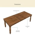 thumbnail image 3 of The Pioneer Woman Harper Extendable Wood Dining Table, Homestead Brown, 3 of 15