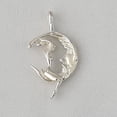 thumbnail image 4 of 925 Sterling Silver Necklace w/ Moon Rider 3D Pendant Charm, 4 of 6