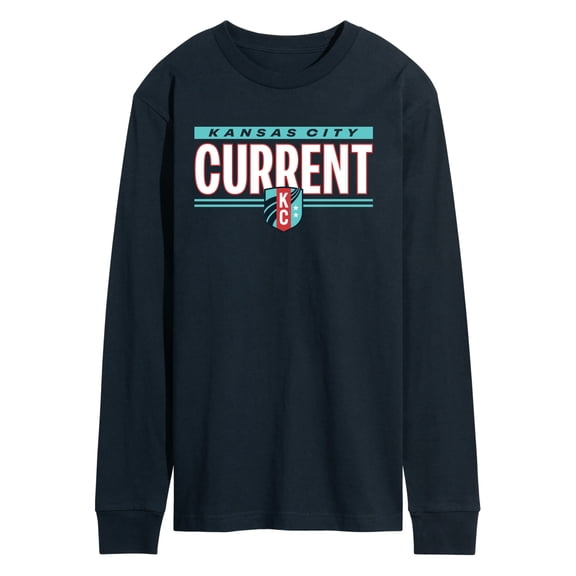 National Women's Soccer League - Kansas City Current Modern Club Long Sleeve Graphic T-Shirt