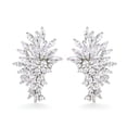thumbnail image 5 of AEXTO Stud Earrings Marquise and Round Cubic Zirconia Rhinestone Cluster Earrings 925 Sterling Silver Post Hypoallergenic for Women, Brides, Bridesmaid, 5 of 5