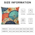 thumbnail image 5 of ONETECH  Square Throw Pillow Covers Colorful Japanese Umbrellas Pattern Pillow Cases Decorative for Home Bedroom Sofa Pillowcases Standard, 5 of 5