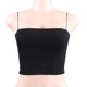 thumbnail image 2 of TRKIYQC, Top corto con tiras finas salvajes para mujer, Top de tirantes 2022, Top de tubo de camisola básico informal ajustado sin mangas a la moda para mujer TRKIYQC moderno, 2 of 8